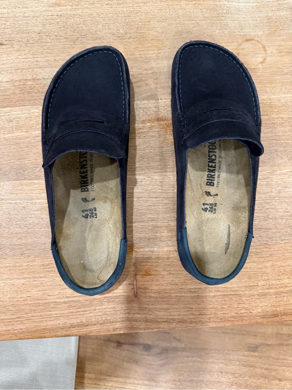 Birkenstock Naples Wrapped Suede Nubuck Midnight Blue